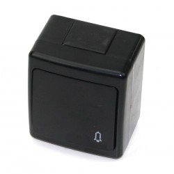 Jungiklis skambutis, juodas IP44 Pawbol  /12