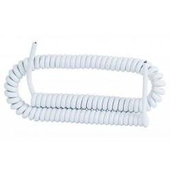 Spiralinis laidas 05VVH8-F 3x1.0 /3m,baltas