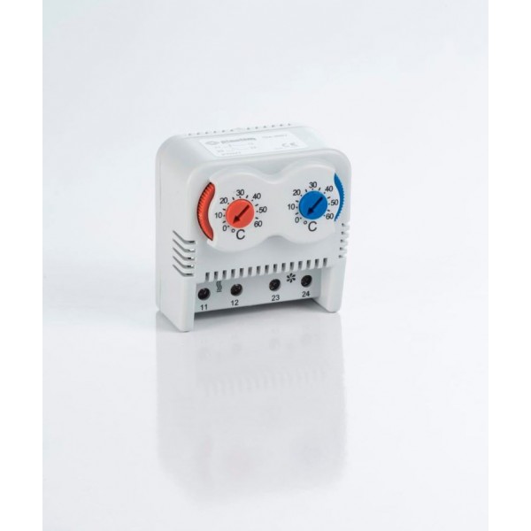 Termostatas KTOS šild+šald.0-60C raud.1NC+1NO PTHV