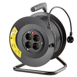 Ilgiklis-ritė 50m 4v s/ž 3x1.5mm* H05VV-F juoda