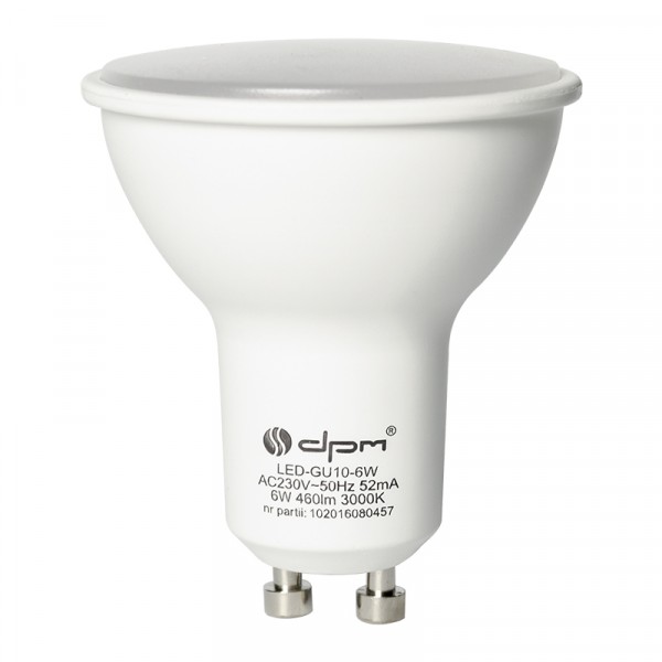 LED lempa 6 W GU10 3000K 460Lm 120*