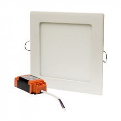 LED panelė 12W/3000K 230V kvadr. įledž.IP20 D170mm