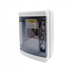 HA 4 hermetinis skydelis  4mod. IP65 14*21*10cm