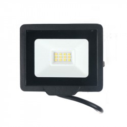  10WLED prož.4000K/>100Lm/W juodas IP65 3m.gar.