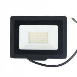  30WLED prožekt.4000K/>100Lm/W juodas IP65 3m.gar