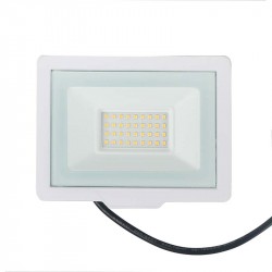  30WLED prožekt.4000K/>100Lm/W balttas IP65 3m.gar