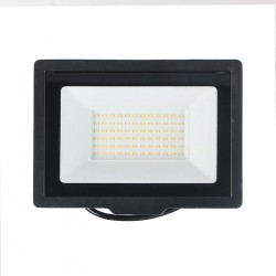  50W LED prožekt.4000K/>100Lm/W juod. IP65 3m.gar