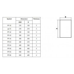Plokštė montažinė PP-33  poliesterio