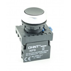 Mygtukas juodas lygus 1NO IP54 CHINT NP8