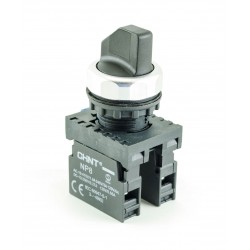 Perjungiklis (1-0-2) juodas 2NO IP54 CHINT NP8