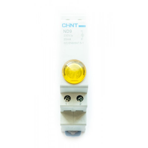 Signalinė armatūra DIN LED, 230VAC geltonas