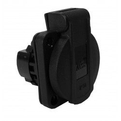 Lizdas 16A 2+F  IP54 juodas Schuko