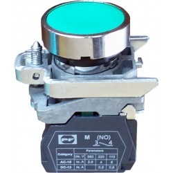 FP PCP žalias 1NO IP40 jungiklis