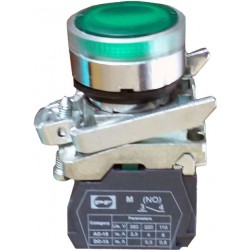 FP LED PCPI žalias 1NO IP40 230V jungiklis