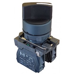 FP Rec2 juod.1NO(2poz.su fik) 0-1 IP40 jungiklis p