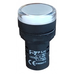 Signalinė armatūra, balta LED230V