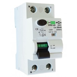FPR1 2P  25/0.03 srovės nuotėkio rėlė