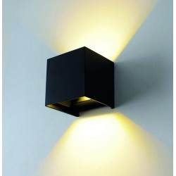 LED sienos šv.6W/4000K 660lm 100-240V IP54 juodas
