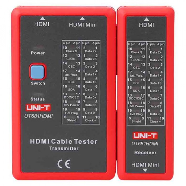 Testeris HDMI tinklo kabeliui UT681HDMI /UNI-T