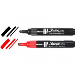 Markeris Sharpie juodas W10 plokščias