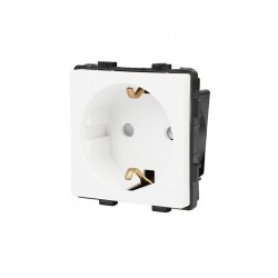 FSKL1W lizdas kištukinis be rėm., 16A, baltas FS