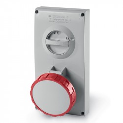 Lizdas 5p 63A IP67 panel.su blok. Scame 405.6387