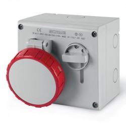 Lizdas 5p 16A IP67 stac.su blokada Scame 505.1687