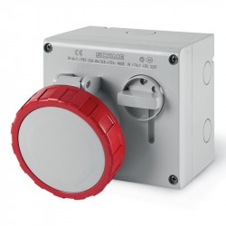 Lizdas 5p 32A IP67 stac.su blok. Scame 505.3287