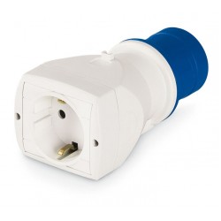 Adapteris iš 3p 16A į 250V German Shucko IP20