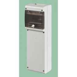 Block2 skydelis 6mod IP66 SC 136x440x105 be lizdų