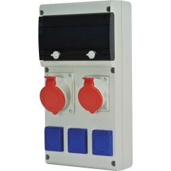 Block4 skydelis 11mod 3x230V+1x16A+1x32A 632D.312W