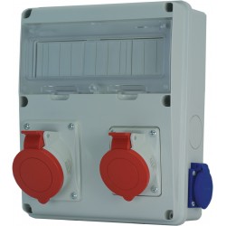 Enerbox skydelis 11 mod.1x16+1x32A+2x230V 633D.31W