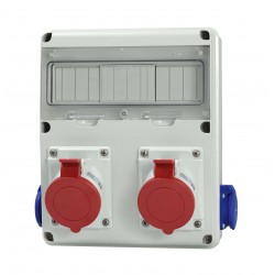 Enerbox skydelis 11mod.2x32A+2x230V 633D.33W