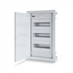 Skydelis 36+6mod.įleidž. su N+PE baltos dur.Scame