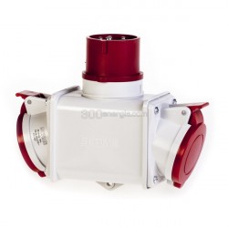 Šakotuvas 3P+N+E 16A IP44 šakutė - 2 lizdai 5P 16A