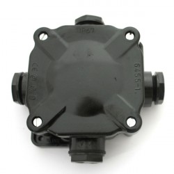 Dėžutė 6455-11P 105x44.6 IP67 su 5 kont. pilka