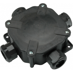 Dėžutė 6455-27P 132x67 IP67 su 5 kont. pilka