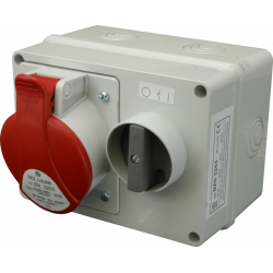 Lizdas 5p 32A su blokada ir dėžute IP44 BZS3253