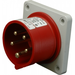 Šakutė 5p 32A panelinė tiesi IP44 IRRN3253