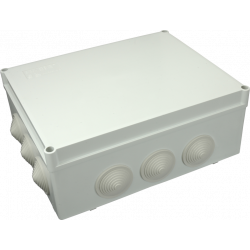 300x220x120/12 sand.dėžutė pilka IP55 SEZ