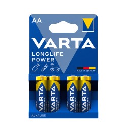 Elementai AA 1.5V Alkaline LonglifePower VARTA 1/4
