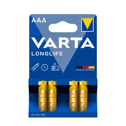 Elementai AAA 1.5V Alkaline Longlife VARTA 1/4