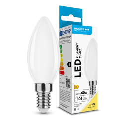 LED lempa E14 7W 2700K 806lm žv C35 Filament 360*