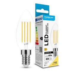 LED lempa E14 7W 2700K 806Lm dimmC35 Izzo Fil 360*