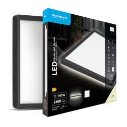 LED pan.18W 4000K 2400Lm 293x28mm kv. juod rėm