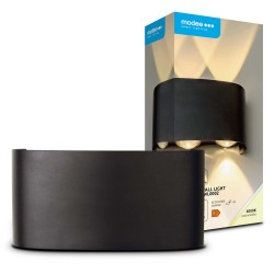 LED šv sienai 6W 4000K 470lm 150x75x42mm IP65 juod