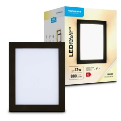 LED šv sienai12W 4000K880lm 160x108x130mm IP65 b/j