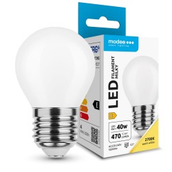 LED lempa E27 4W 2700K G45 430Lm Filam mat 5metai