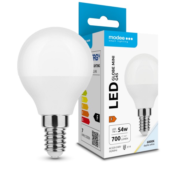 LED lempa E14 7W 6000K G45 700Lm 5metai LED lempa E14 7W 6000K G45 700Lm 5metai