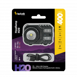 Žibint LED ant galvos mUSB 400Lm 100m 20val IP65